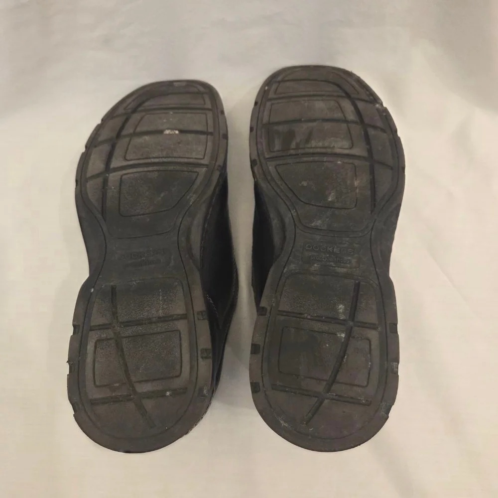 Men's Dockers Black Leather Loafers Size 11
